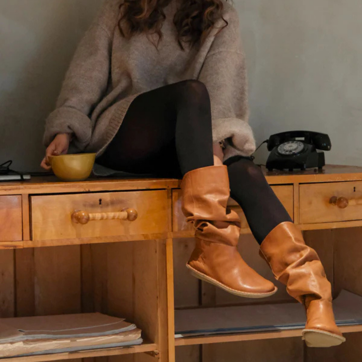 WOODSTOCK Læder Cognac Brun