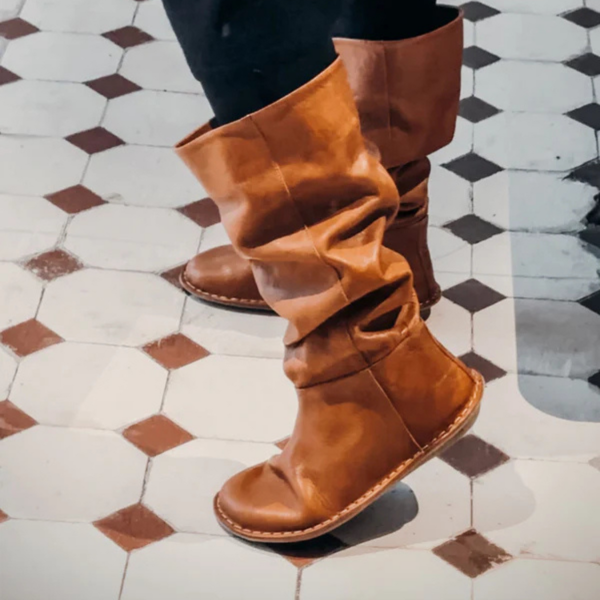 WOODSTOCK Læder Cognac Brun