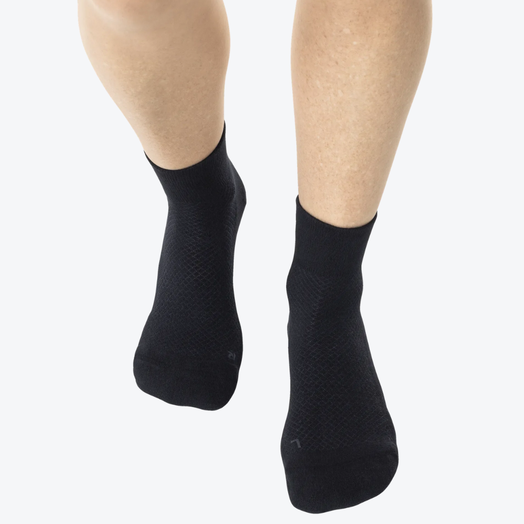 Brede - Aktivitetssokker med høj talje, sort