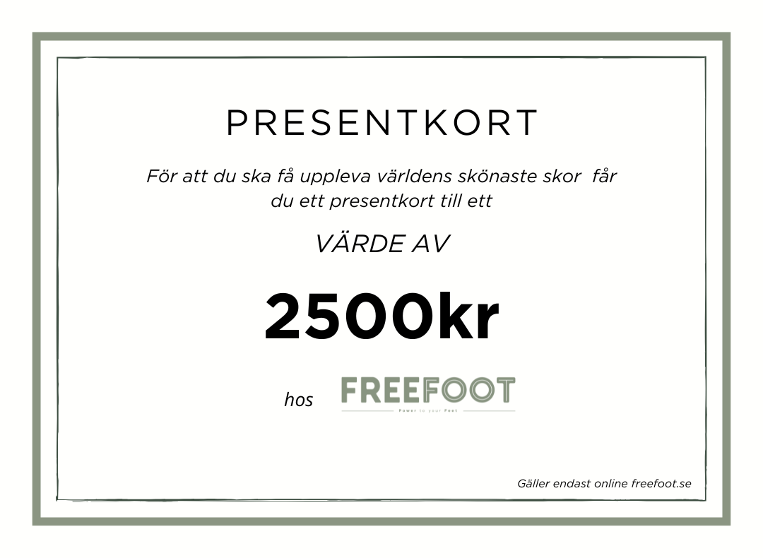 Freefoot Sverige Gavekort