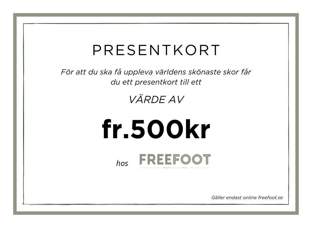 Freefoot Sverige Gavekort