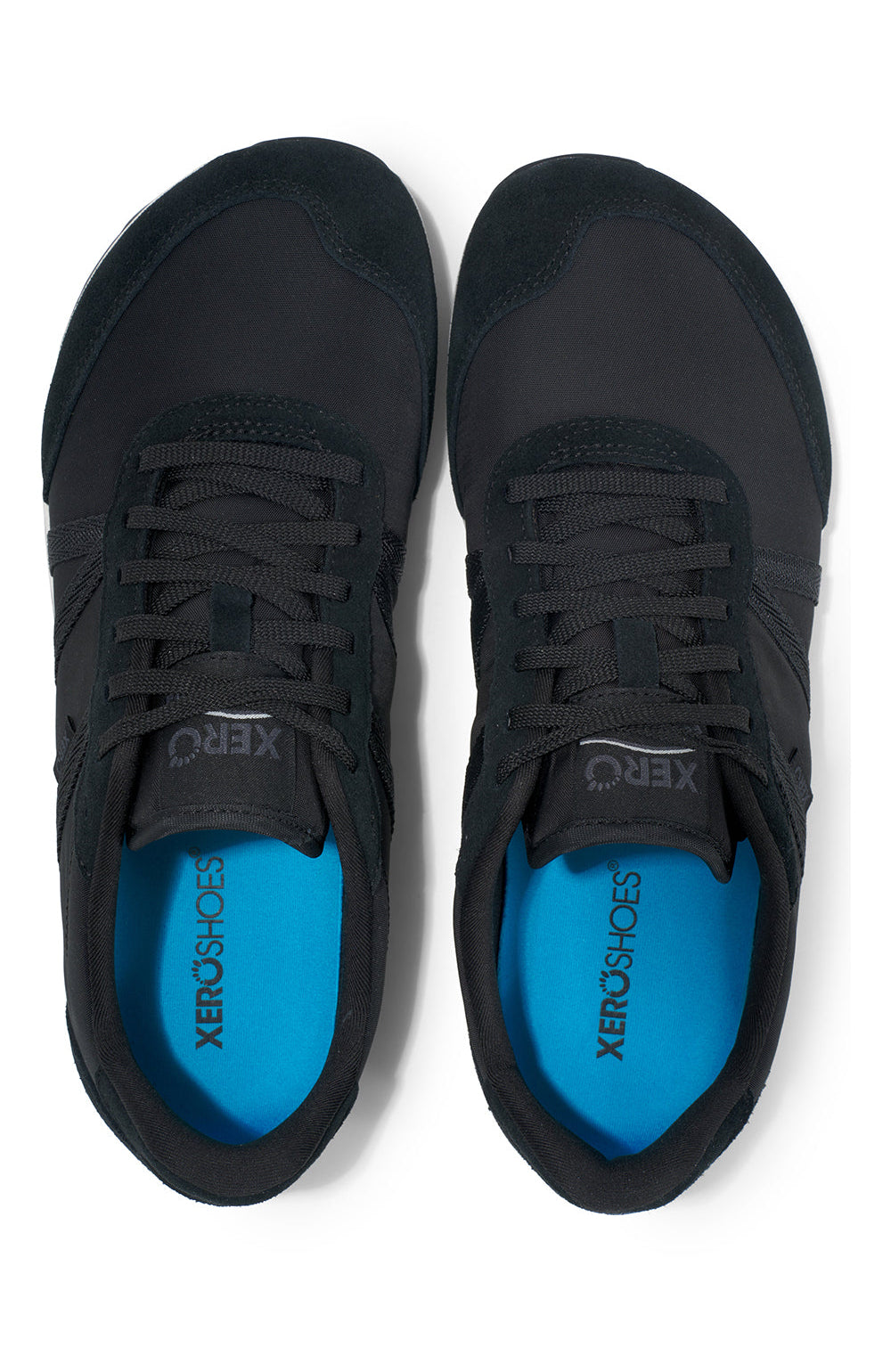 Xero Shoes Wynn Black – minimalistisk barfotasko i svart med retrodesign, bred tåbox och noll drop för naturlig rörelse och komfort